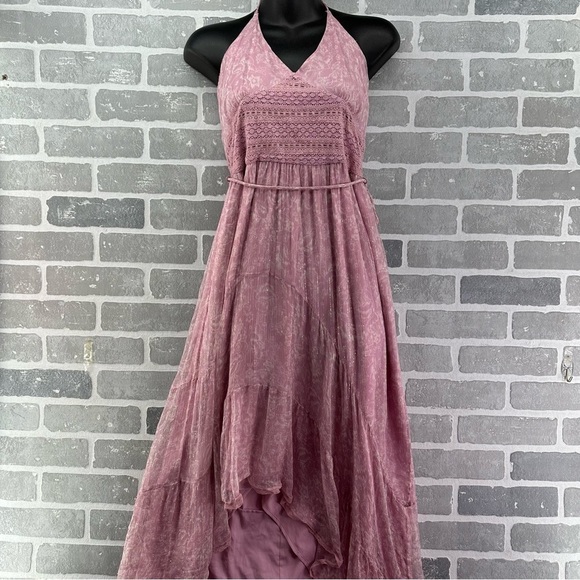 Tularosa Dresses & Skirts - Tularosa Brooks Dress Lilac Toile Floral Asymmetrical Hem Dress Size Medium